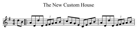 New Custom House, The  - staff notation