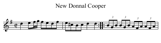 New Donnal Cooper - staff notation
