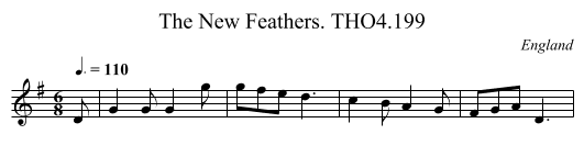 New Feathers. THO4.199, The - staff notation