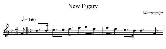 New Figary - staff notation