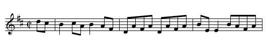 New Found Out Reel, The - staff notation