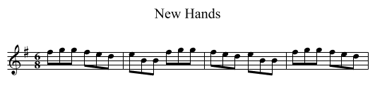 New Hands - staff notation
