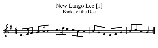 New Lango Lee [1] - staff notation