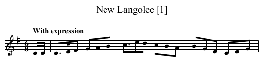 New Langolee [1] - staff notation