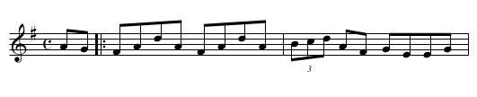 New Line to Dublin, The - staff notation