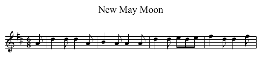 New May Moon - staff notation