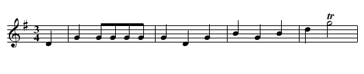 New Minuet [2], A - staff notation