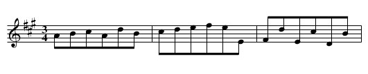 New Minuet, A - staff notation