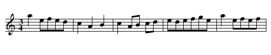 New Minuet. PFD2.165 - staff notation