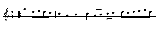 New Minuet - staff notation