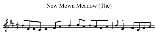 New Mown Meadow (The) - staff notation