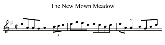 New Mown Meadow, The - staff notation
