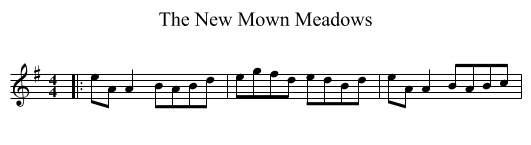 New Mown Meadows, The  - staff notation