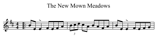 New Mown Meadows, The  - staff notation