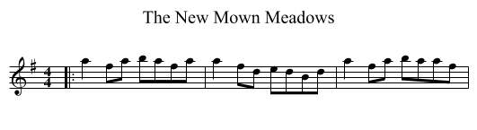 New Mown Meadows, The  - staff notation