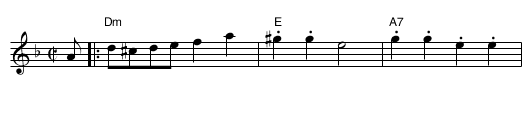 New Potato - staff notation