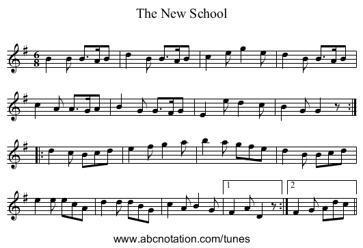 New School, The - staff notation