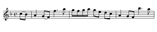 New Scotch-Measure [1], A - staff notation