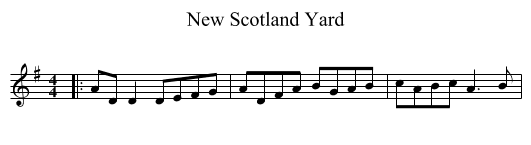 New Scotland Yard - staff notation