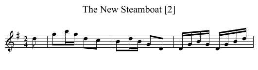 New Steamboat [2], The - staff notation