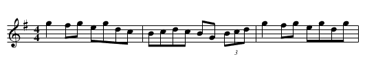 New Town of Edinburgh, The  - staff notation