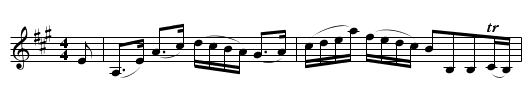 New Town of Edinburgh, The  - staff notation