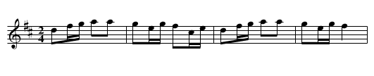 New Whim, The - staff notation