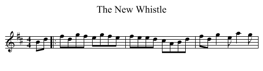 New Whistle, The  - staff notation