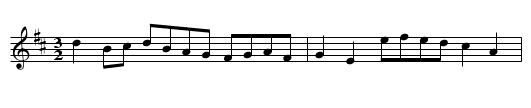 New White Hart Hornpipe, The - staff notation