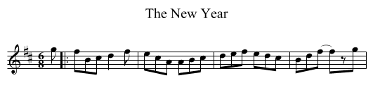 New Year, The  - staff notation