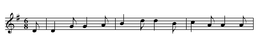 New Year's Song - staff notation