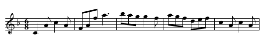 New York Cotillion - staff notation