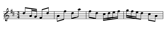 New York Hornpipe [4] - staff notation
