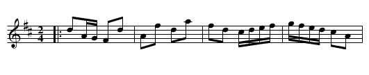 NEW YORK HORNPIPE - staff notation