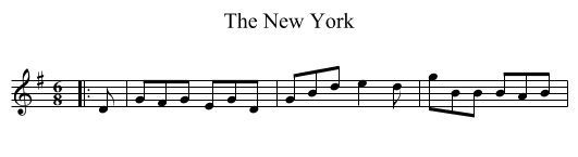 New York, The  - staff notation