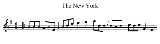 New York, The  - staff notation
