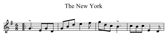 New York, The  - staff notation