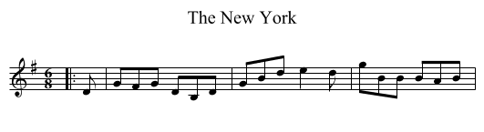 New York, The  - staff notation