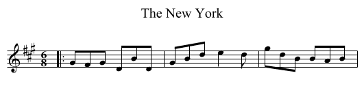 New York, The  - staff notation
