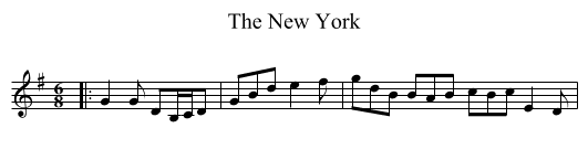 New York, The  - staff notation