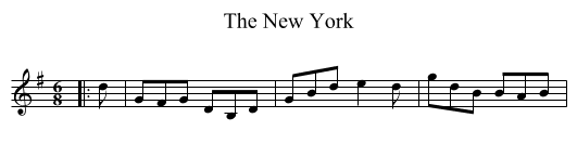 New York, The  - staff notation