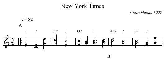 New York Times - staff notation