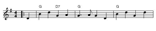 Newcastle  (G) - staff notation