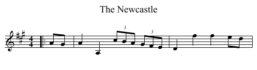 Newcastle, The  - staff notation