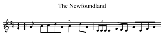Newfoundland, The  - staff notation