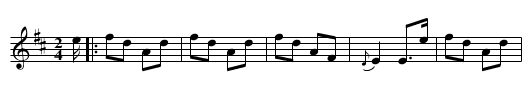Newmarket Polka #1 - staff notation