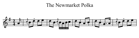 Newmarket Polka, The - staff notation
