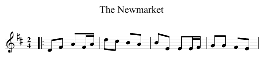 Newmarket, The  - staff notation