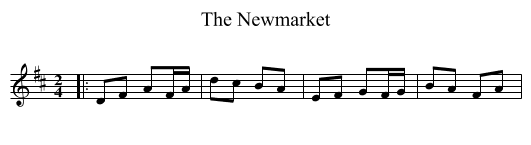 Newmarket, The  - staff notation