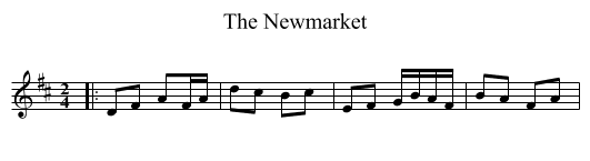 Newmarket, The  - staff notation
